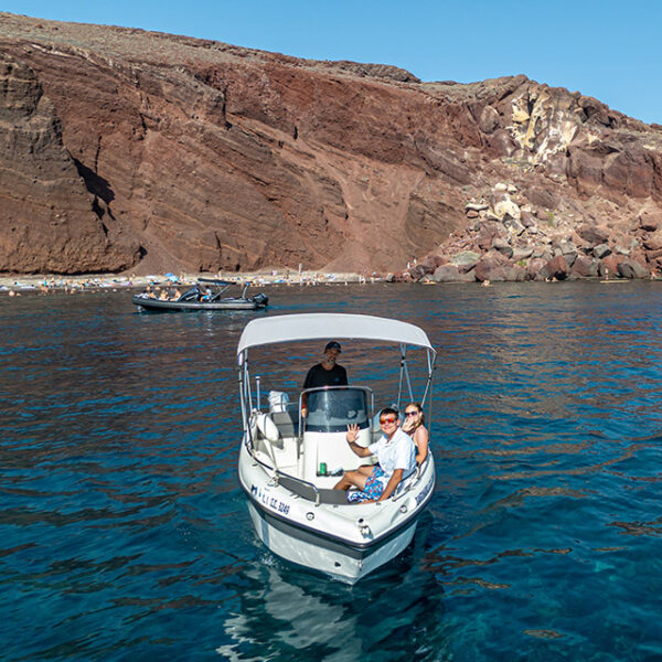 Private Boat Hire in Santorini Red Beach by SantiMaris - SantiMaris I