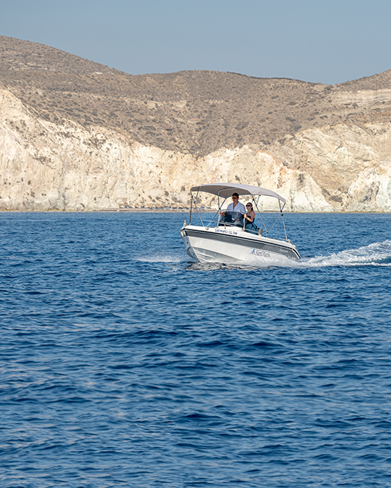 SantiMaris Santorini Boat Rentals - No License Required